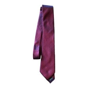 AWearNess Kenneth Cole Tie, Flicker Burgundy Print, Narrow